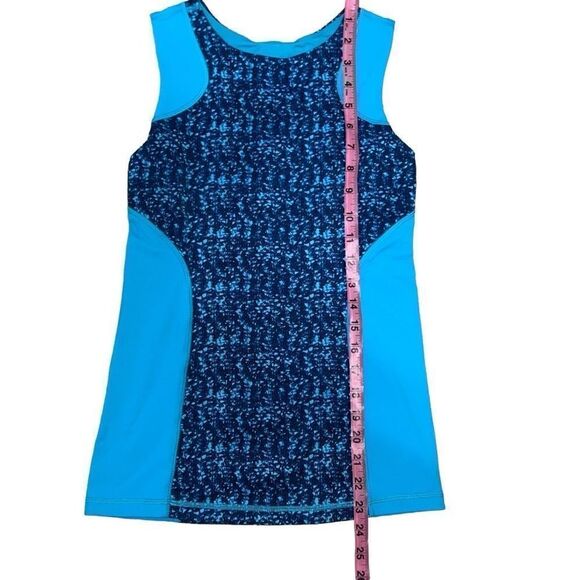 Ivivva by Lululemon Girls Sleeveless Tank Top Blue Built-in Bra sz 12 Athletic - Picture 4 of 6